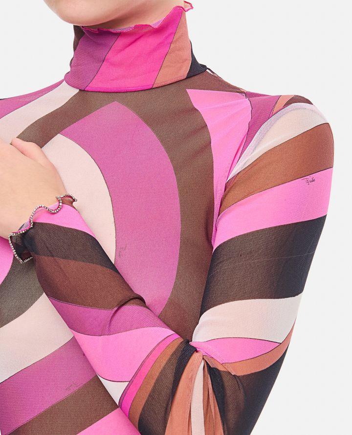 Emilio Pucci T-SHIRT MANICA LUNGA IN TULLE Offerte speciali