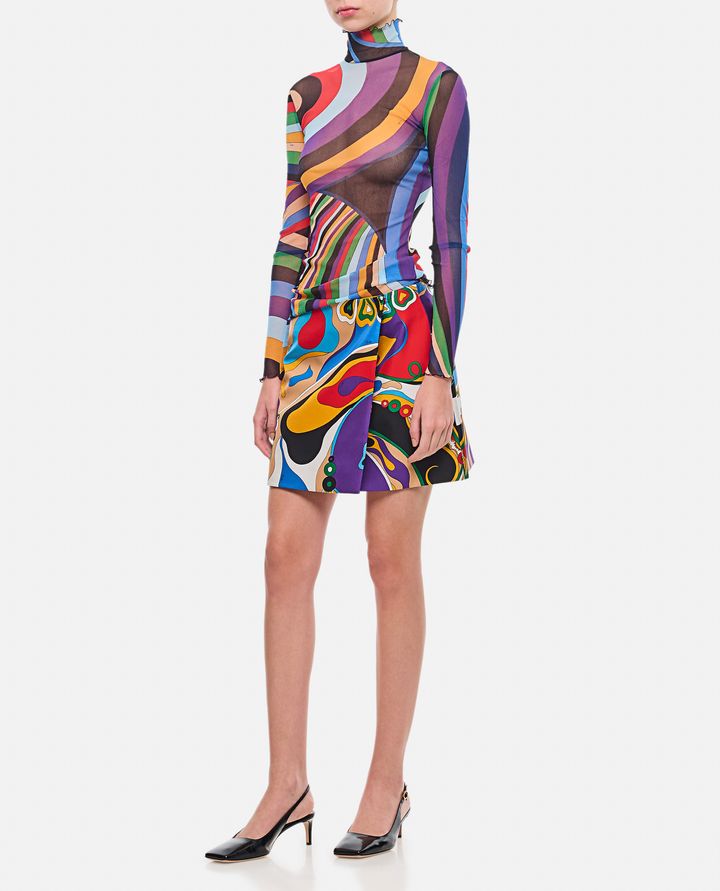 Emilio Pucci GONNA IN TWILL DI SETA Sconti VIP