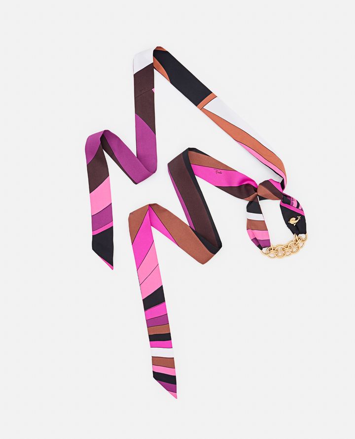 Emilio Pucci BRACCIALETTO IN SETA CON CATENA Super sconto
