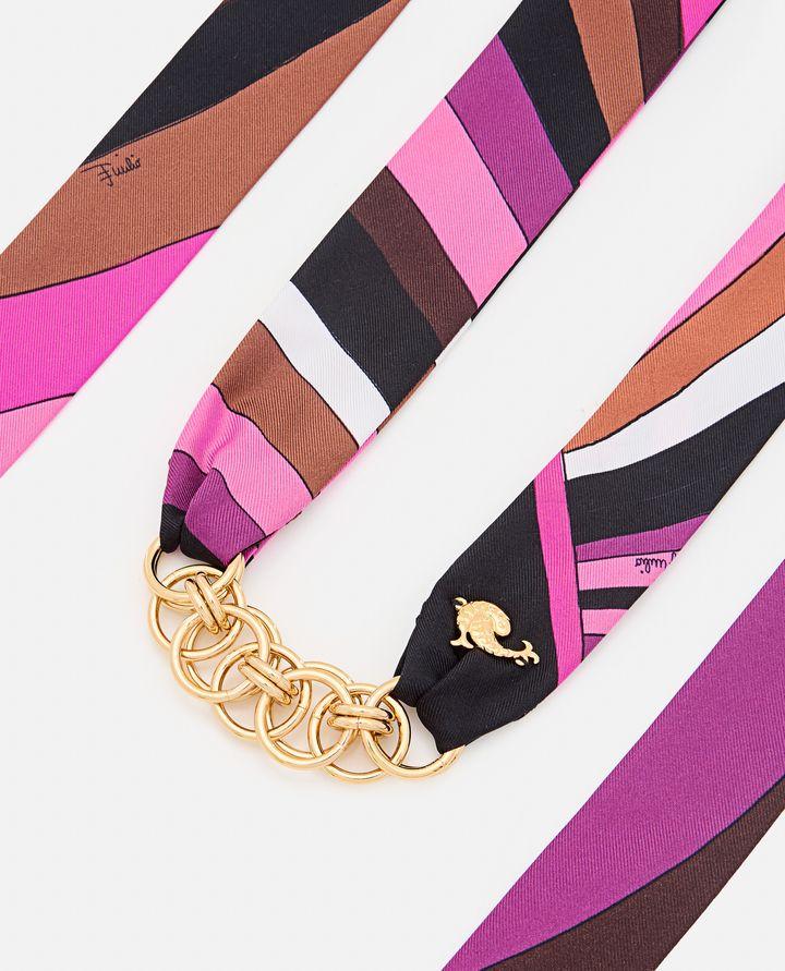 Emilio Pucci BRACCIALETTO IN SETA CON CATENA Super sconto