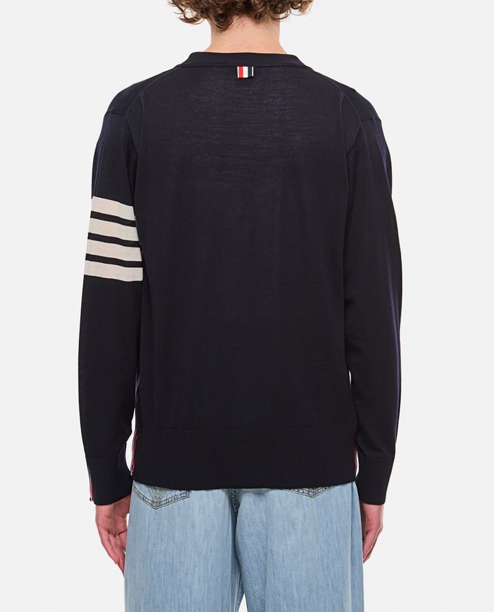 Thom Browne CARDIGAN CLASSICO SCOLLO A V In vendita
