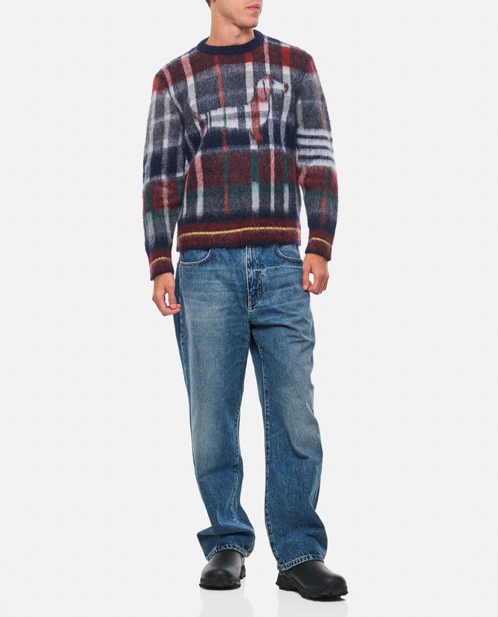 Thom Browne HECTOR TARTAN PULLOVER In Vendita