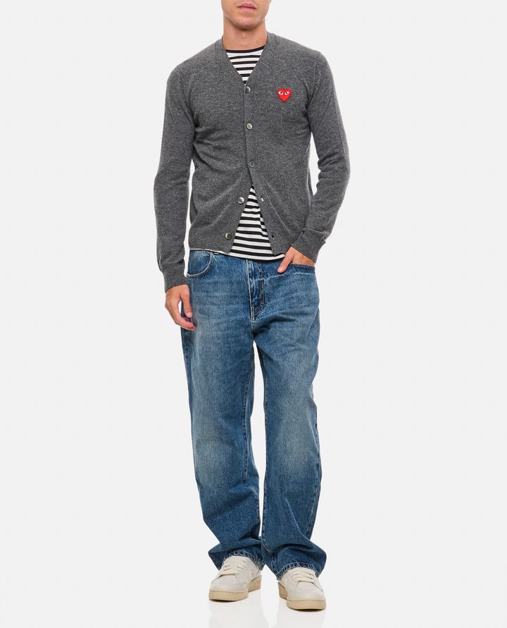 Comme Des Garçons Play CARDIGAN CON LOGO Nuova