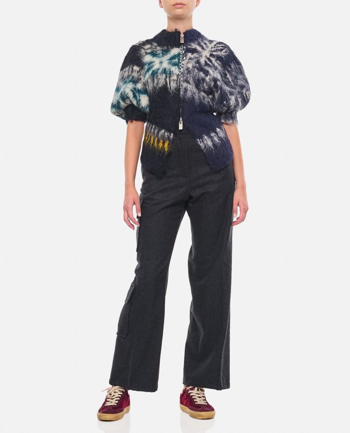 Sacai MAGLIA PATTERN CON ZIP Offerta Anniversario