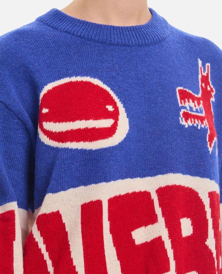 Charles Jeffrey Loverboy MAGLIONE TOPSY TURVY CON LOGO LOVERBOY Smaltimento dello stoccaggio