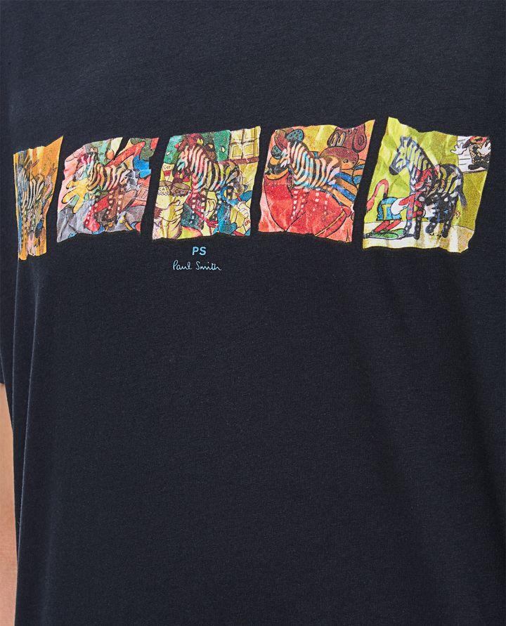 PS Paul Smith MENS REG FIT SS T SHIRT ZEBRAS Offerte speciali