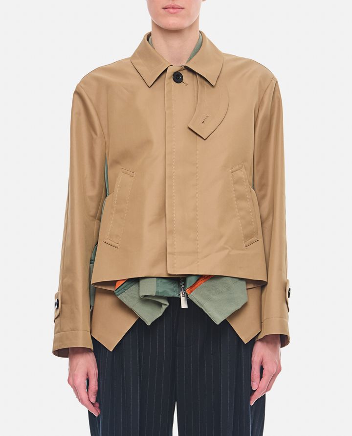 Sacai BLOUSON IN GABARDINE DI COTONE X TWILL DI NYLON Fino al 65% di sconto