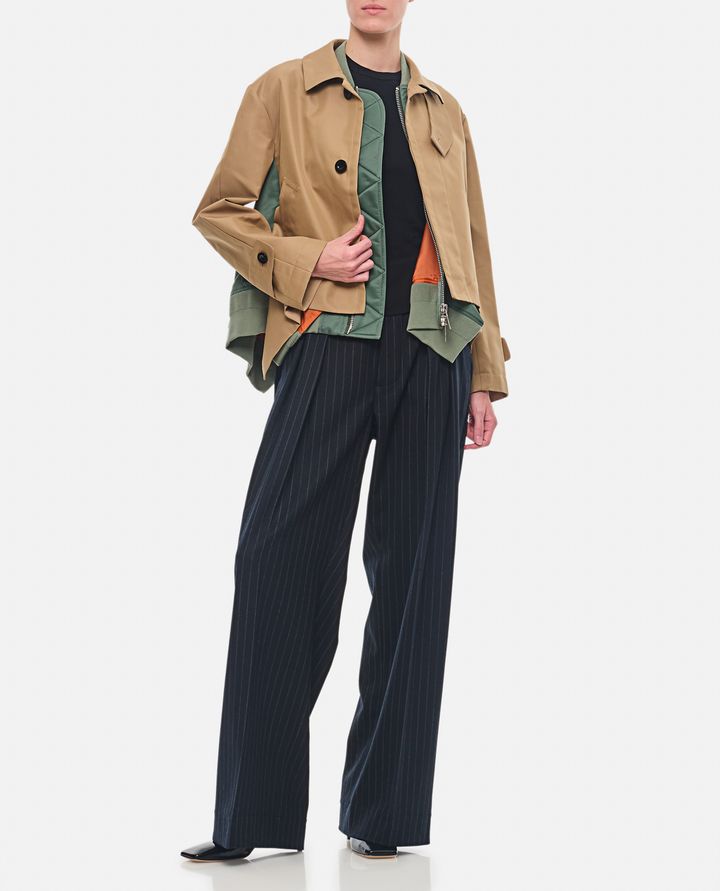 Sacai BLOUSON IN GABARDINE DI COTONE X TWILL DI NYLON Fino al 65% di sconto