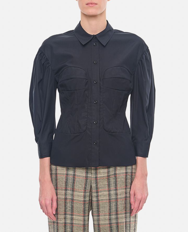 Simone Rocha CAMICIA CON CUCITURA CORSETTO
