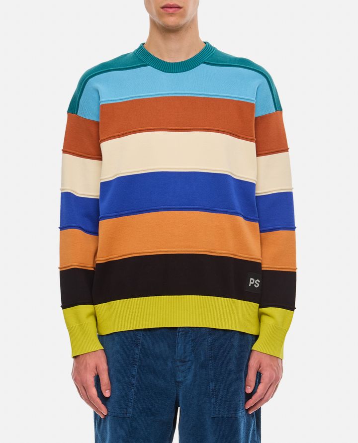 PS Paul Smith MAGLIONE IN COTONE A RIGHE Saldi