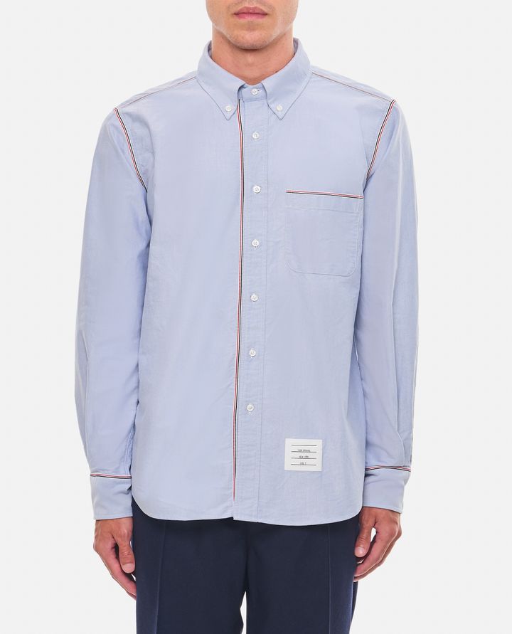 Thom Browne CAMICIA IN COTONE AZZURRA DA UOMO - THOM BROWNE Offerta San Valentino