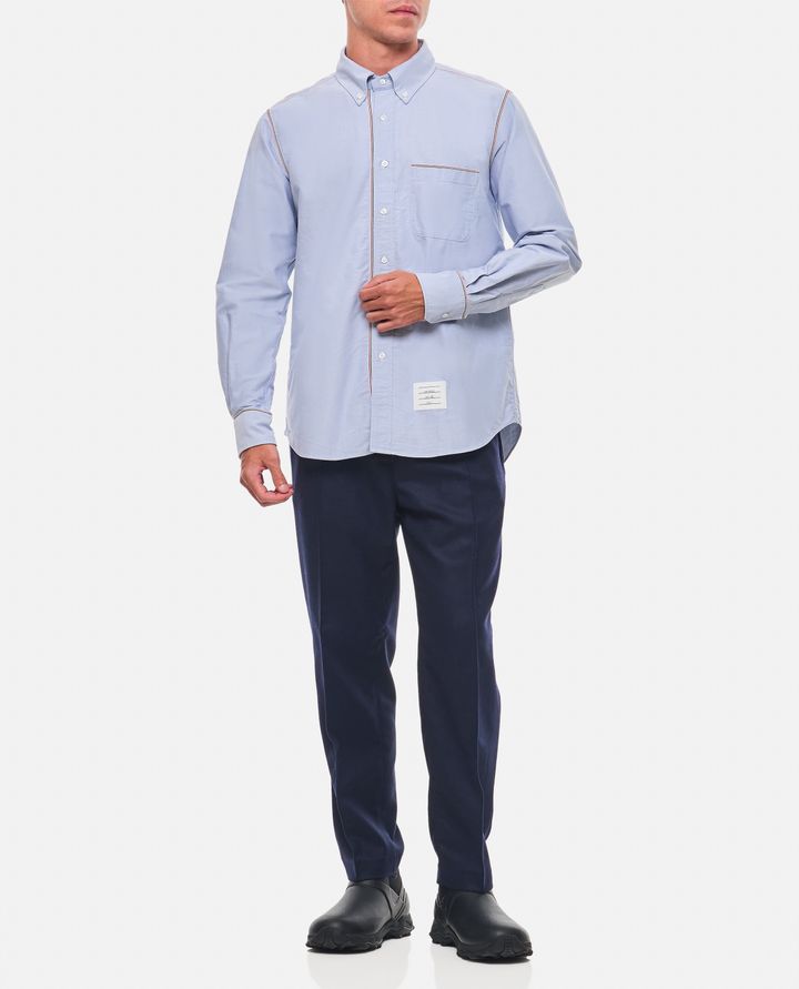 Thom Browne CAMICIA IN COTONE AZZURRA DA UOMO - THOM BROWNE Offerta San Valentino