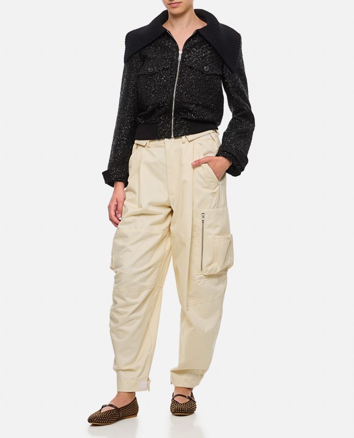 Self-Portrait TINSEL BOMBER IN BOUCLE Ritorno libero