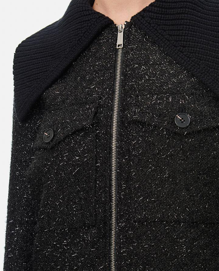 Self-Portrait TINSEL BOMBER IN BOUCLE Ritorno libero