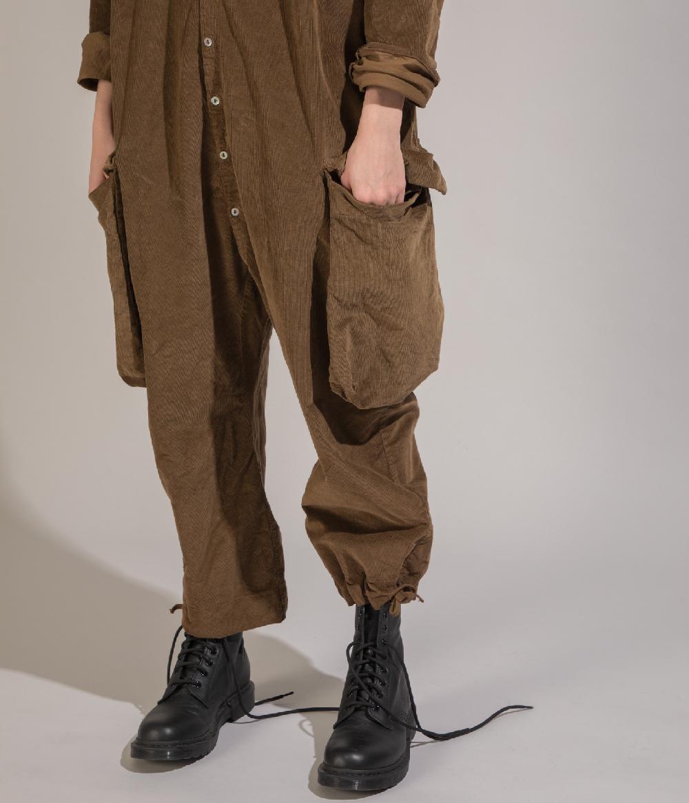 Album Di Famiglia art. 20W6084 CORDUROY CARGO JUMPSUIT Spedizione Gratuita