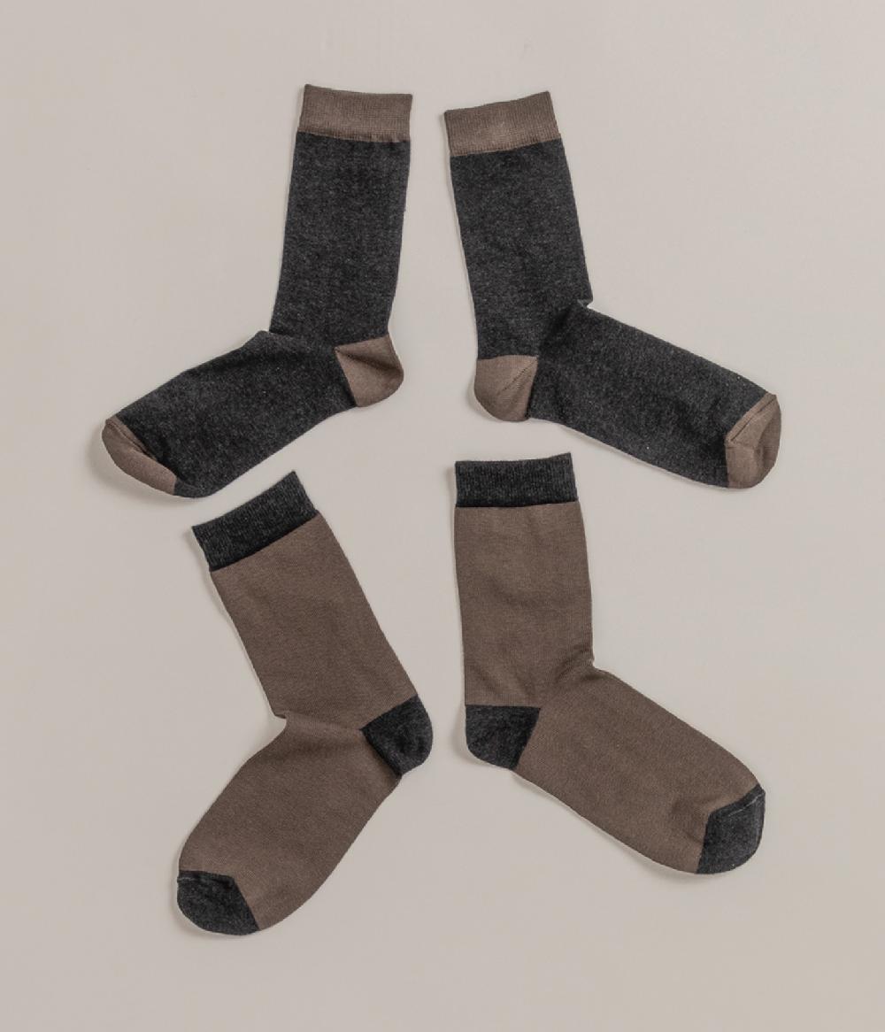 Album Di Famiglia art. 21W9043 SOCKS BICOLOR 2 pieces Promozione