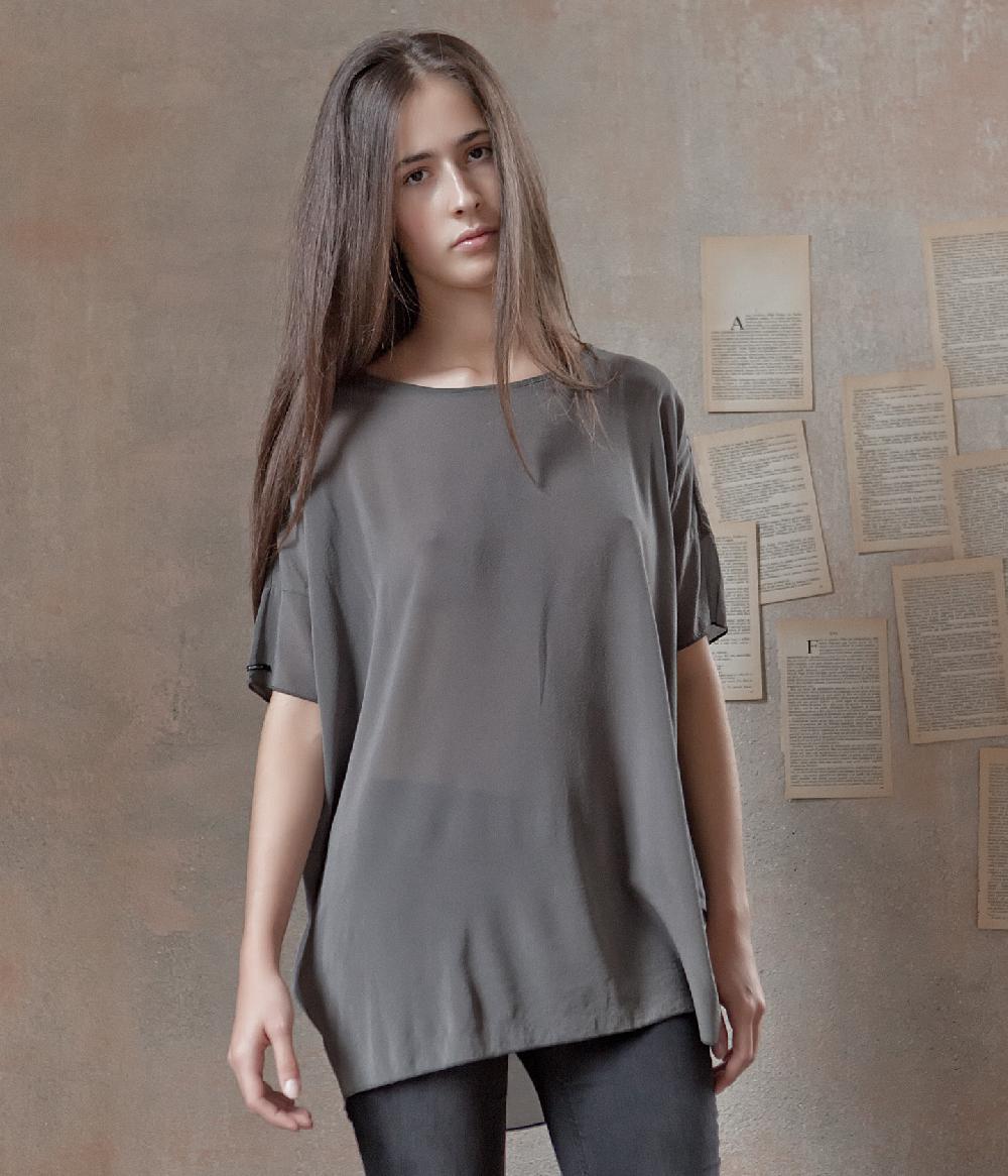 Album Di Famiglia art. 14S1712 T-SHIRT OVERSIZE M/C SETA In Saldo
