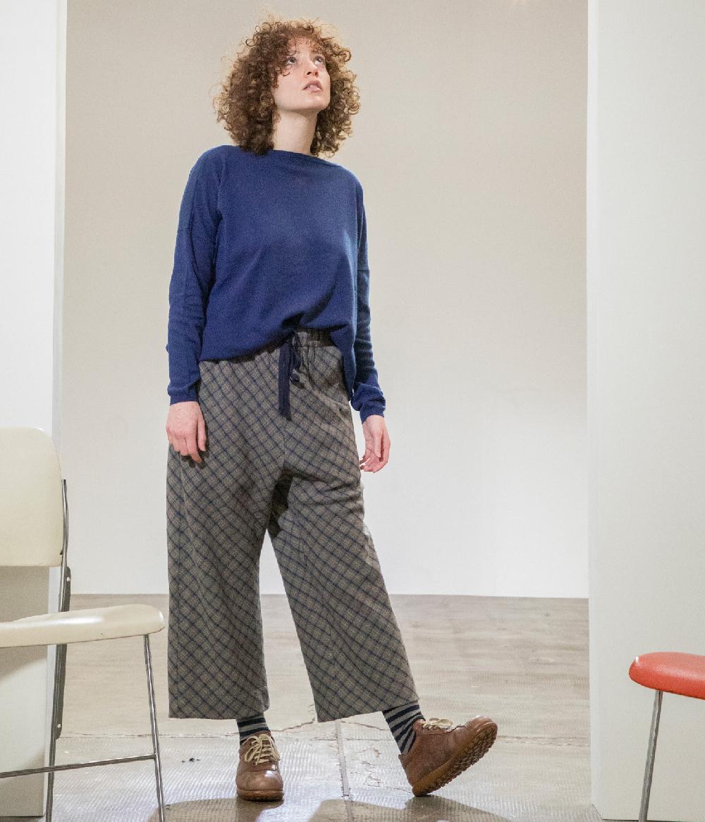 Album Di Famiglia art. 22W#23_241 W&S TROUSERS TARTAN WOOL Economico